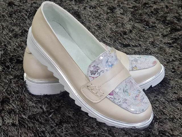Pantofi dama piele bej Aurora biashoes.ro imagine reduceri